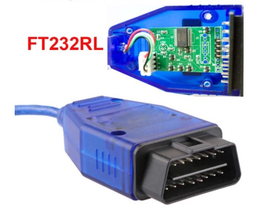 KKL OBD2 USB Cable FTDI FT232RL Chip + 3 Pin Adapter Cable GuzziDiag JPDiag
