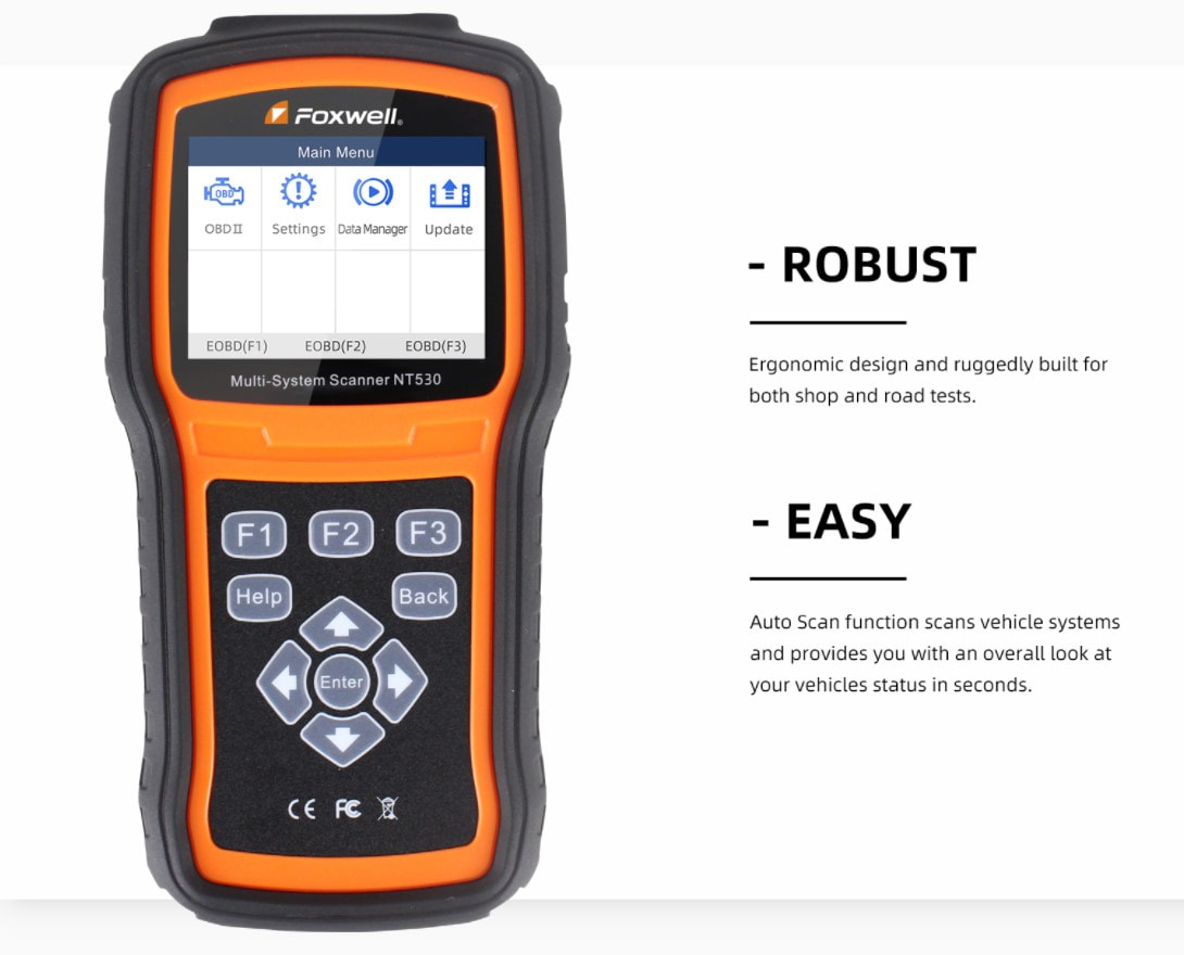 FOXWELL NT530 PRO OBD1 OBD2 Multi System Scan Tool [supports