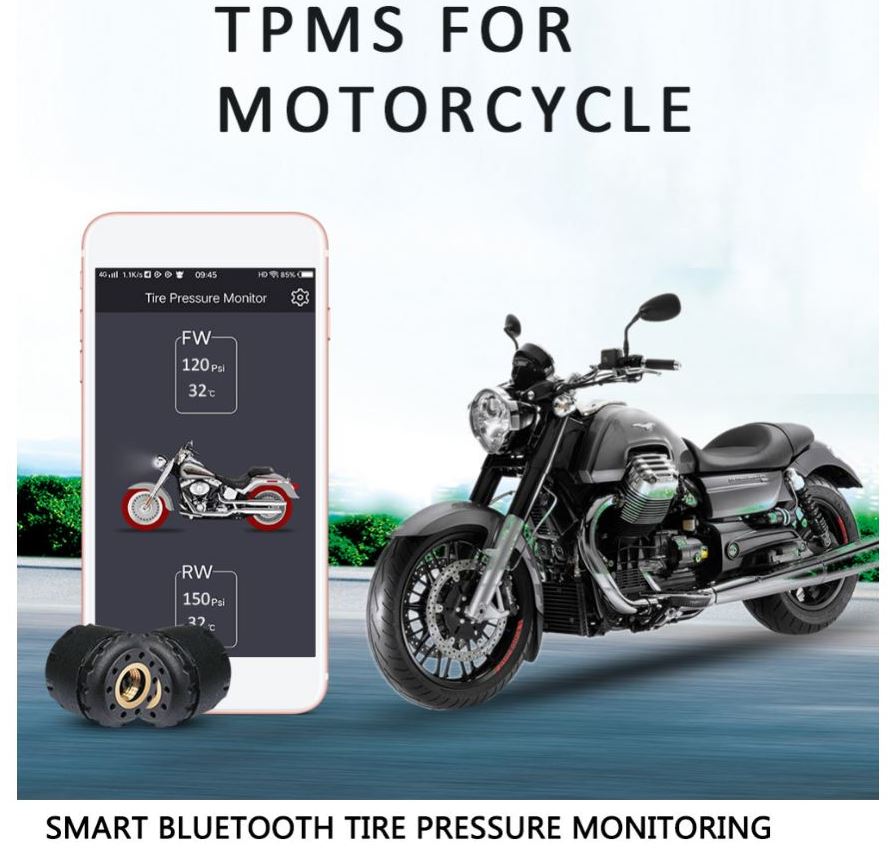 Motorcycle TPMS BT Tire Pressure Sensor External Tire Pressure Sensors